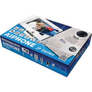 AIPHONE JP Series Video Intercom Kit – Surface Mount Video Door Station with 7" Touchscreen Monitor | JPS-4AEDV *MAX 4 DOOR 8 ROOM WITH JP-4HD