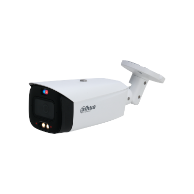大华 2x 6MP CCTV 子弹头摄像机（白色）AI TiOC 安全系统，4 通道 WizSense NVR DH-IPC-HFW3649T1-AS-PV-ANZ