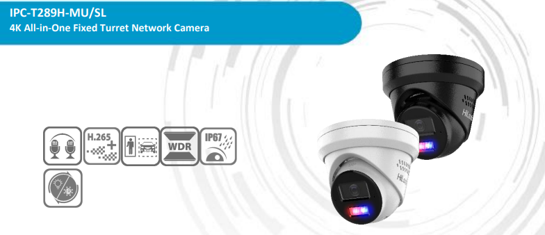 HiLook Pro 4K CCTV Security Camera Kit – Choose Up to 4 × 8MP AI Active Deterrence Turret Cameras | 4-Channel PoE NVR | Optional HDD