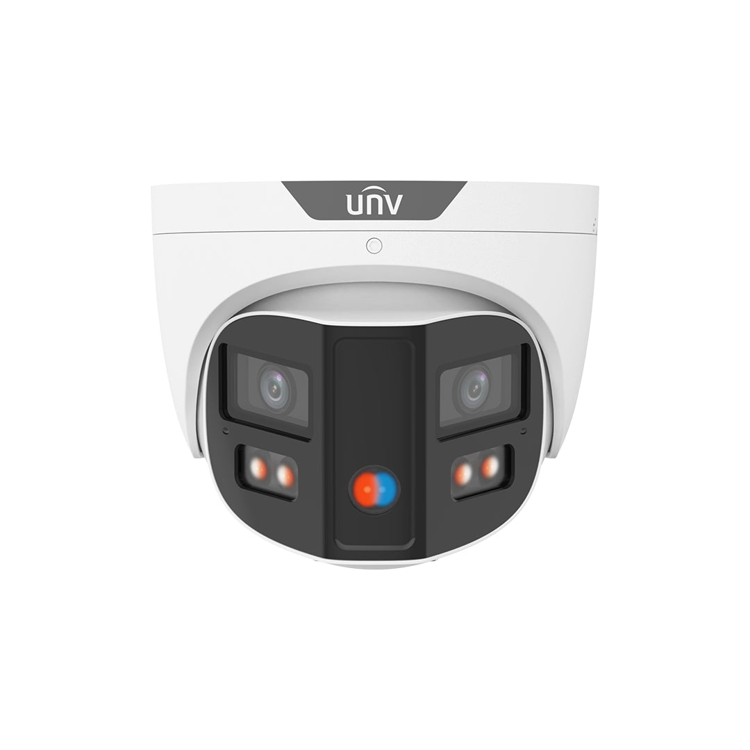 Uniview PRIME-III (IPC3K28SE-ADF28KMC-DL-I0) 8MP/4K Dual Lens 180 degree IP Camera with AI People Counting, ColorHunter, 130dB WDR, 30m IR+Warm LED