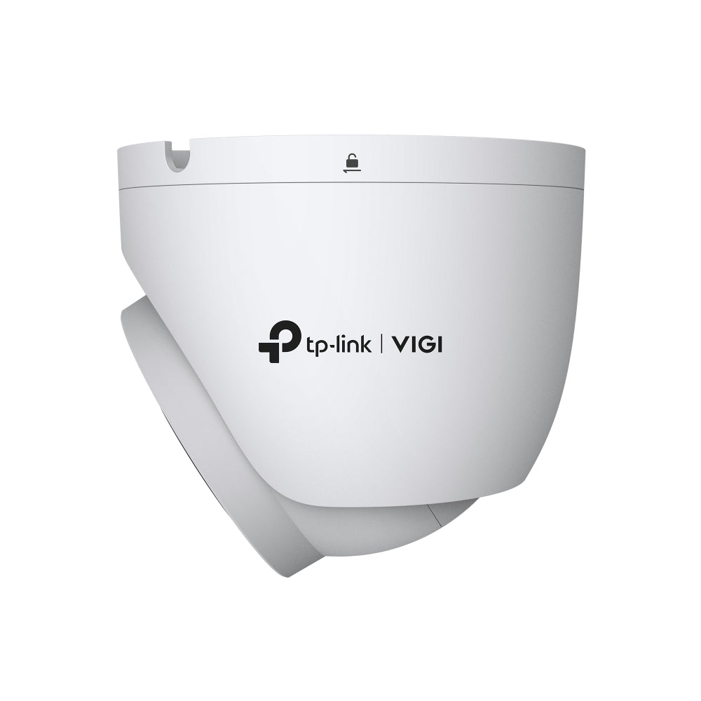 TP-Link VIGI InSight S445ZI 4MP IR motorized turret network camera with 5X optical zoom, IP67 weatherproof, IK10 vandal-resistant.