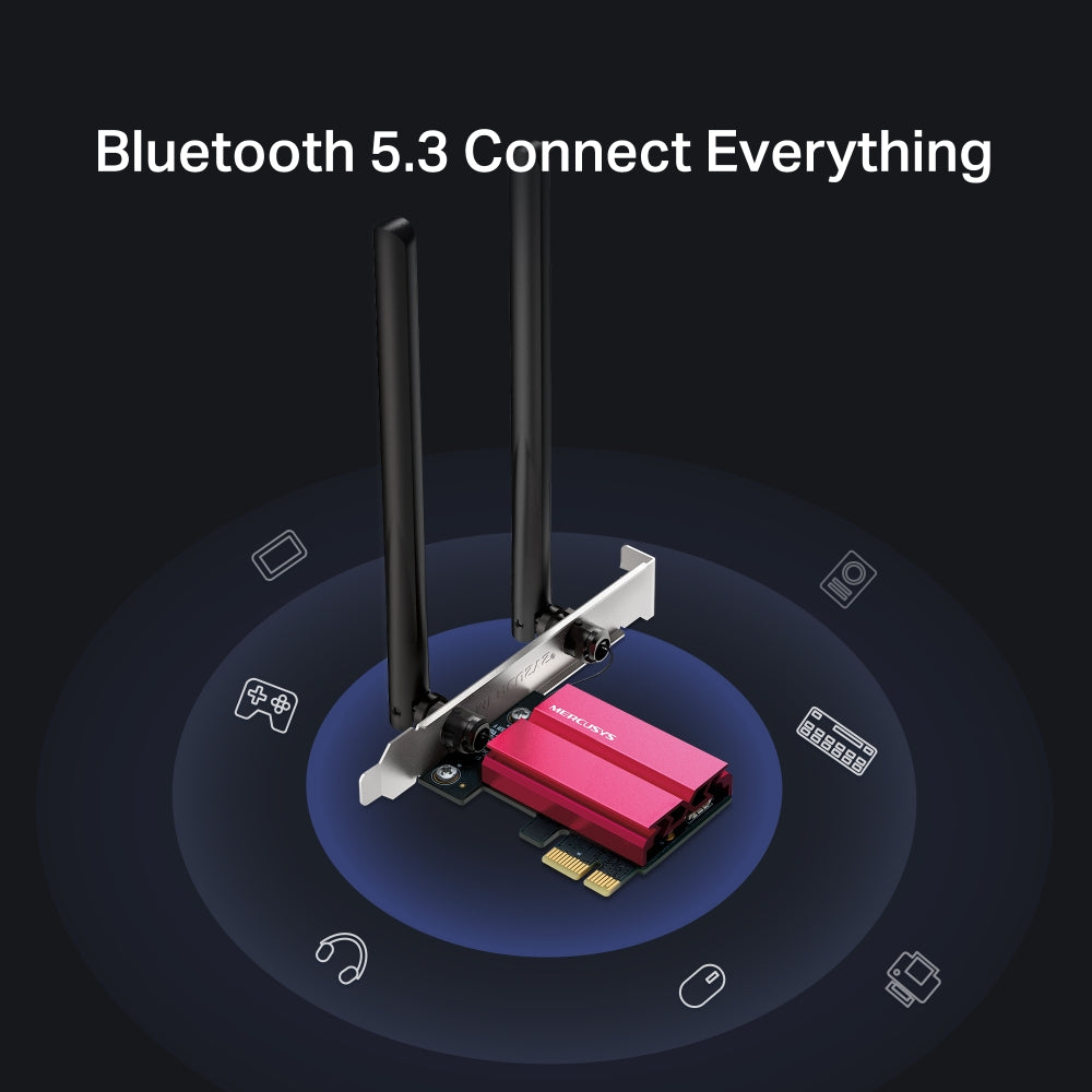 MA86XE | AXE5400 Tri-Band Wi-Fi 6E & Bluetooth 5.3 PCIe Adapter | MERCUSYS