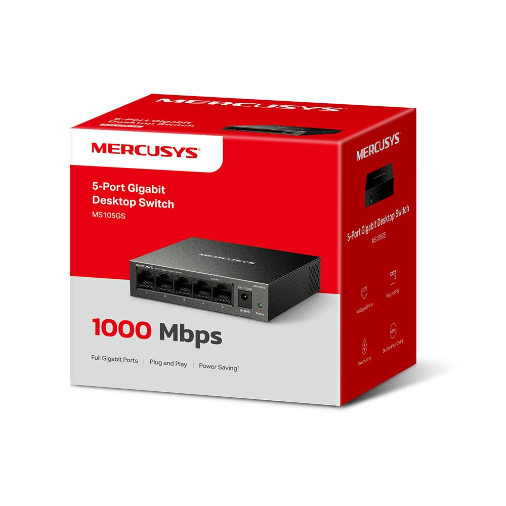 MS105GS | 5-Port Gigabit Desktop Switch | MERCUSYS