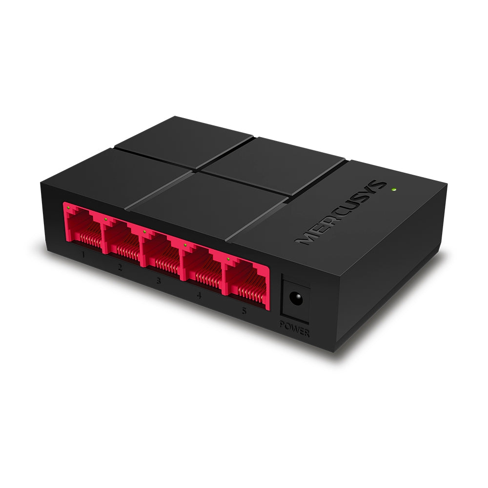 MERCUSYS MS105G | 5-Port Gigabit Desktop Switch | High-Speed, Energy-Efficient, Compact