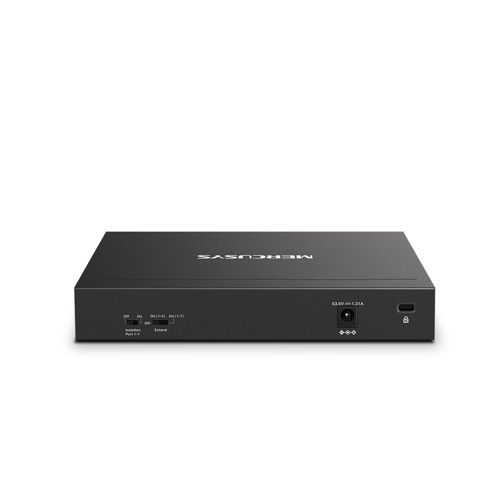 MERCUSYS MS108GP | 8-Port Gigabit PoE+ Desktop Switch | 65W Total PoE Budget, Long-Range Mode, Plug-and-Play
