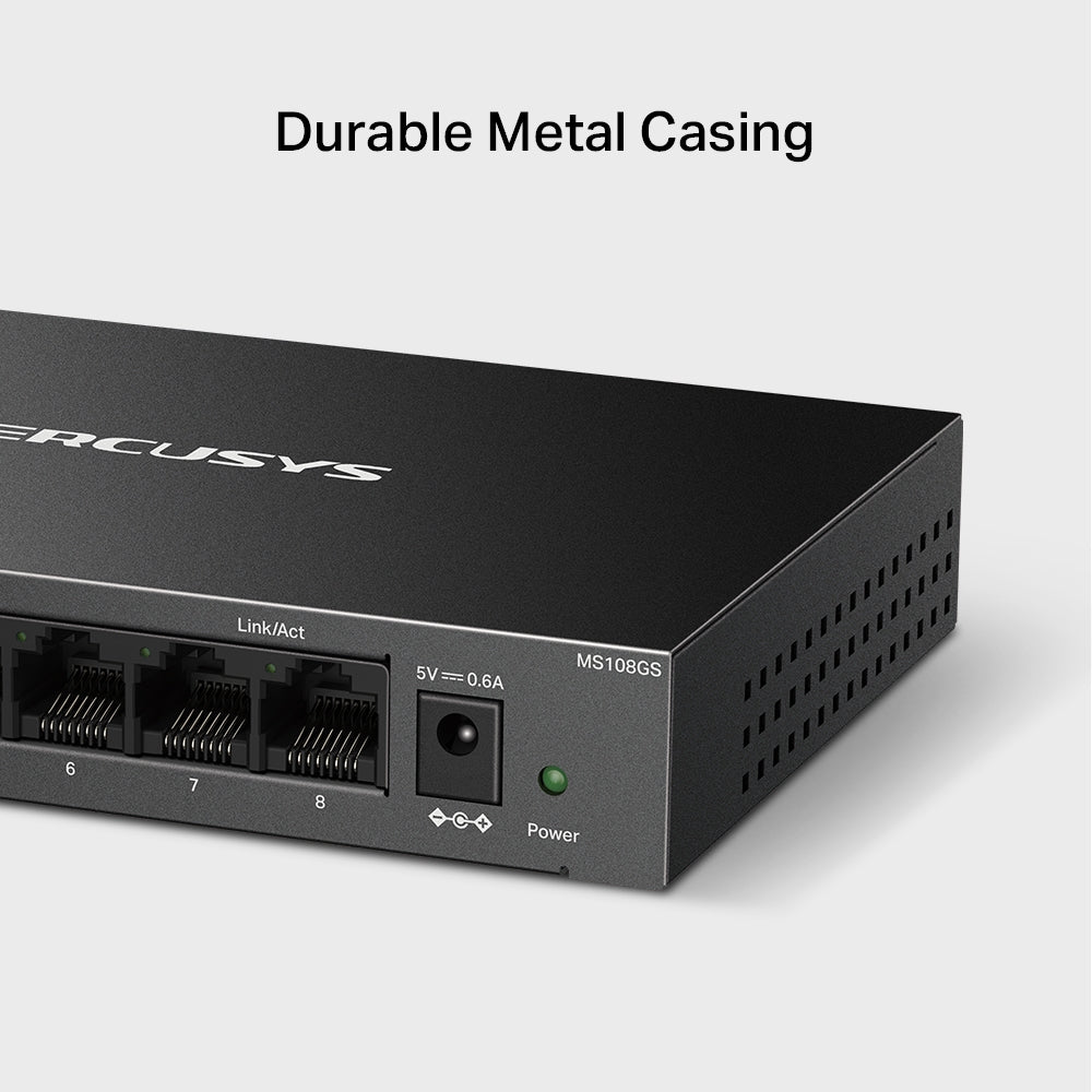 MS108GS | 8-Port Gigabit Desktop Switch | MERCUSYS