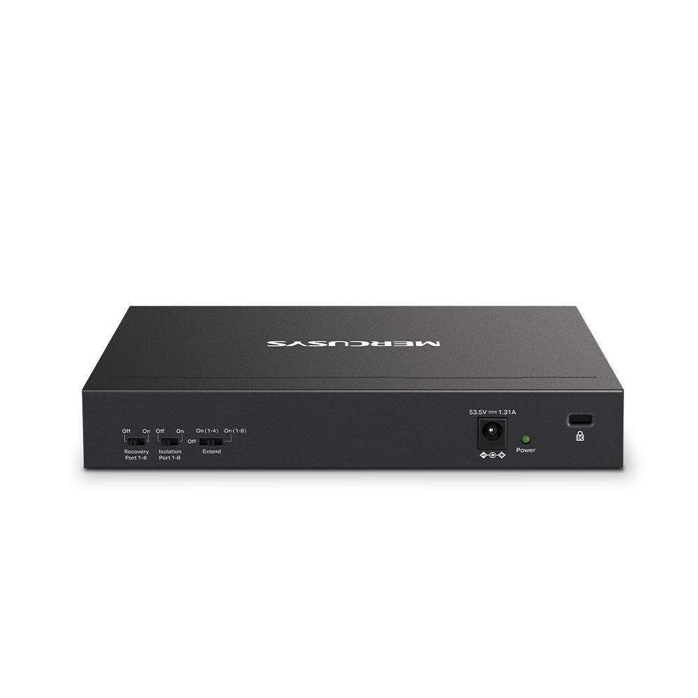 MS110P 10-Port 10/100Mbps Desktop PoE+ Switch | 8-Port PoE+, 65W Budget, 250m Range, Plug & Play, Auto Recovery