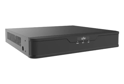 Uniview Easy 8CH AI NVR with 8x PoE | 12MP Recording | Dual 10TB HDD Bays | 160Mbps | NVR302-08B-P8-IQ
