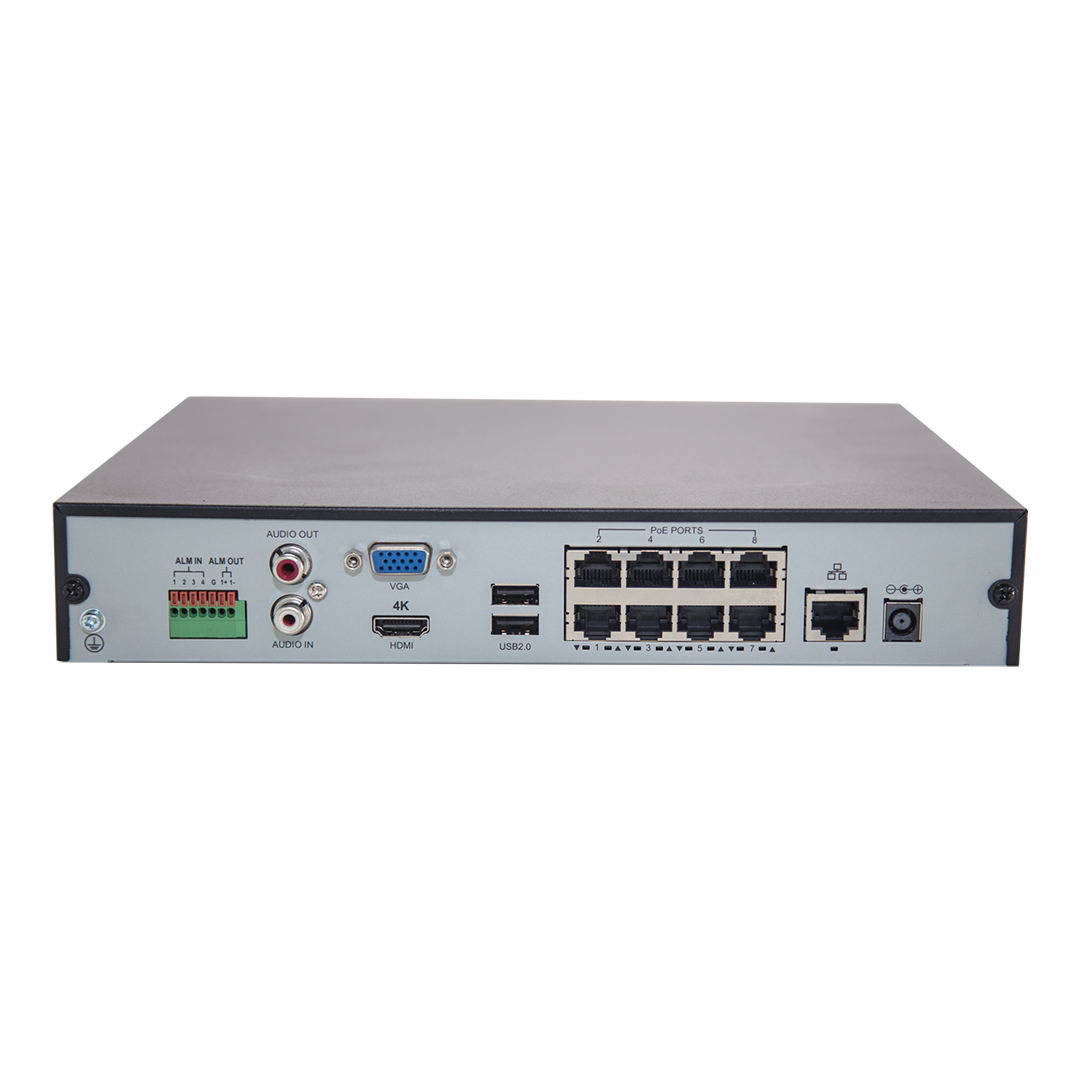 Uniview NVR301-08X-P8 4K 8 Channel  up to 8 TB HDD NVR