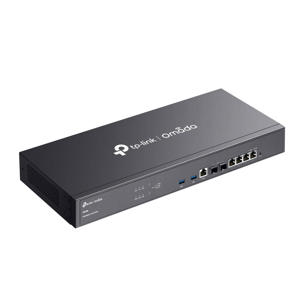 TP-Link OC400 Omada Hardware Controller – Centralized SDN Management for Up to 1,000 APs, 10G SFP+ Ports, Multi-Site Control, Redundant Power | SKU: OC400