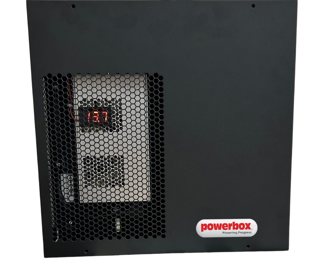 Powerbox PBXPBSC-127-10DM Wall-Mounted Integrated Security Cabinet | 12V DC 7A Battery Charger | Dual Tamper Protection | Pre-Wired with Power Distribution Module
