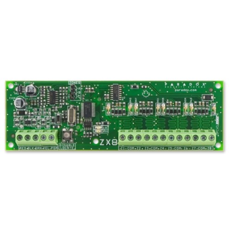Paradox ZX8 8-Zone Expansion Module PCB - PDX-ZX8 V6.0 | Compatible with Digiplex, EVO, MG5000, MG5050, SP Series Panels