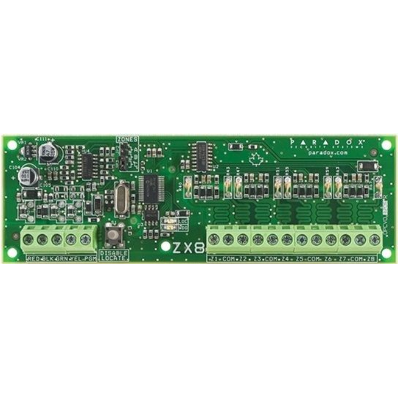 Paradox ZX8SP 8-Zone Expansion Module PCB - PDX-ZX8SP V5.0 | For Spectra SP Series Security Panels