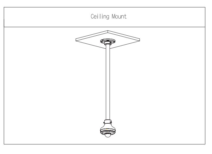 Dahua DH-PFA107 Camera Mount Adapter – Aluminium Alloy Ceiling Mount, 1kg Load, White