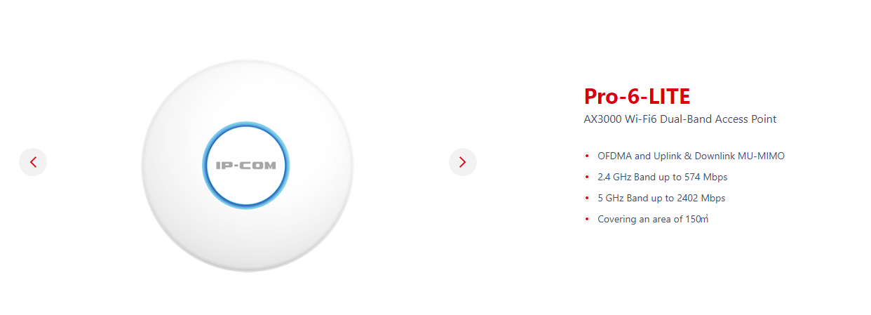 IP-COM Pro-6-Lite AX3000 Wi-Fi 6 Dual-Band Access Point