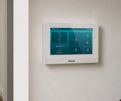 AKUVOX 2-Wire IP Video Intercom Kit – R20A-2 Door Phone + C313W-2 White 7" Monitor