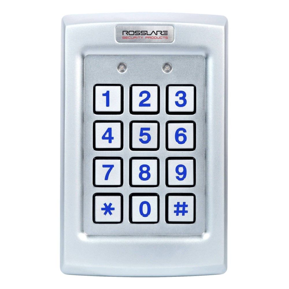 Rosslare AYC-Q54B Convertible Weather & Vandal-Resistant Keypad with backlight