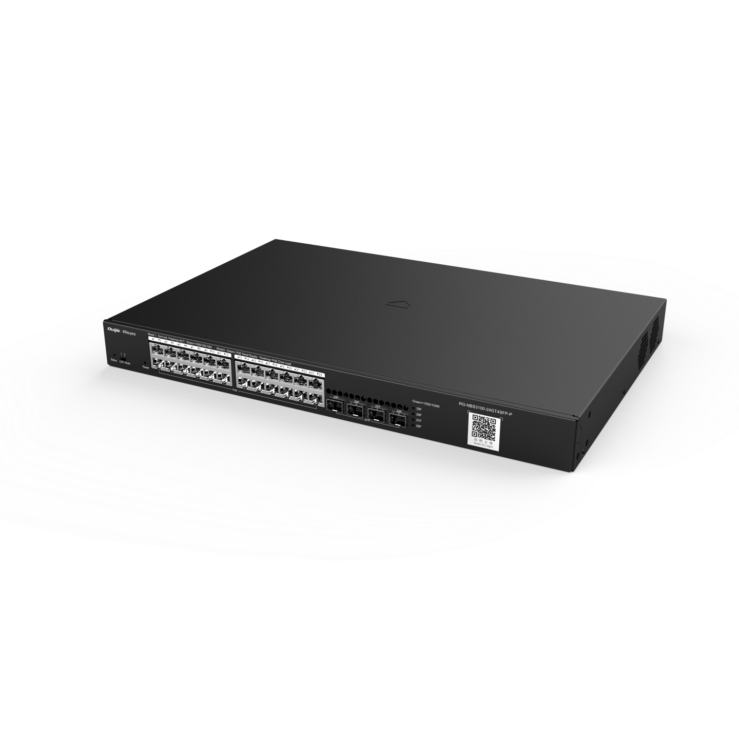 Ruijie RG-NBS3100-24GT4SFP-P, 28-Port Gigabit Layer 2 Cloud Managed PoE Switch