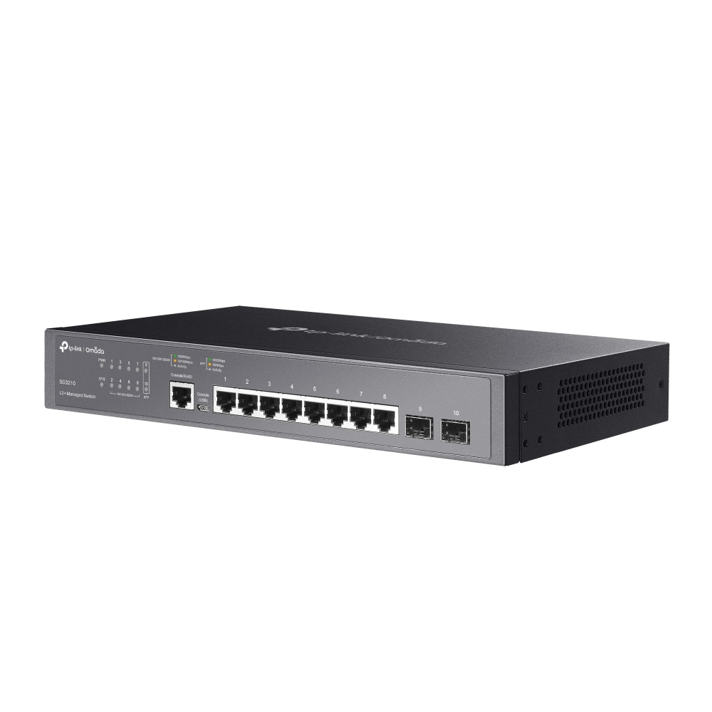 TP-Link SG3210 – Omada 8-Port Gigabit L2+ Managed Switch with 2× SFP Slots