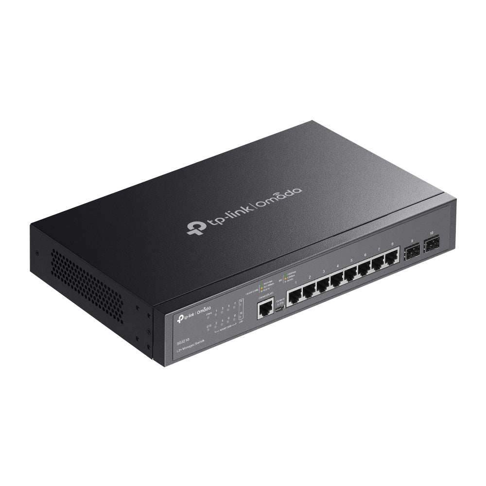 TP-Link SG3210 – Omada 8-Port Gigabit L2+ Managed Switch with 2× SFP Slots