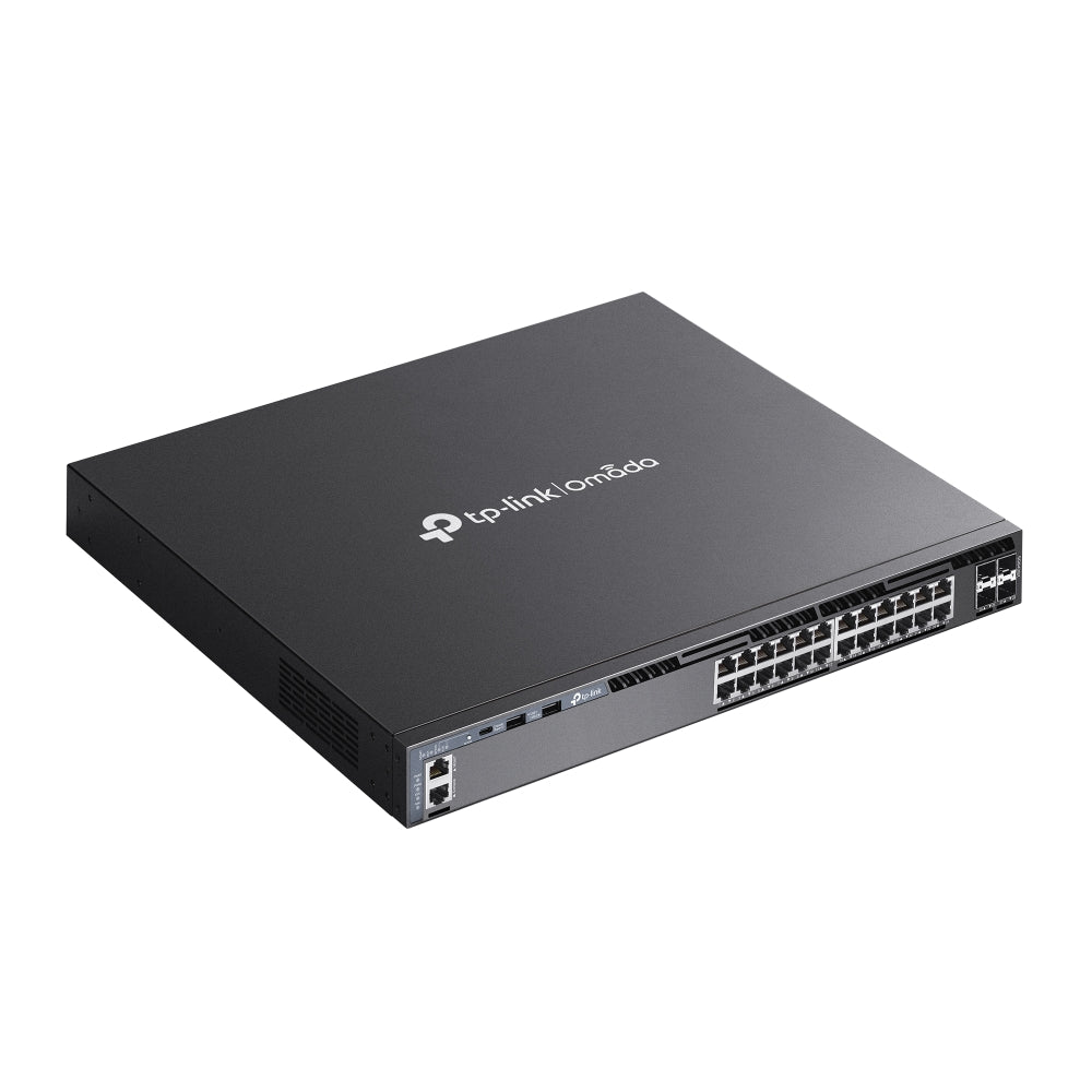 TP-Link Omada SG6428X 24-Port Gigabit Stackable L3 Managed Switch with 4× 10G Slots — Enterprise-Class Performance for Modern Networks