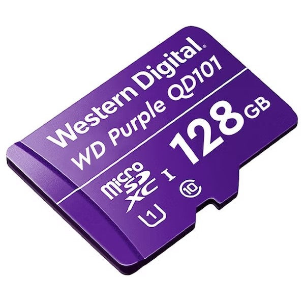 WESTERN DIGITAL, Purple Surveillance 128GB MicroSD Surveillance SD Card