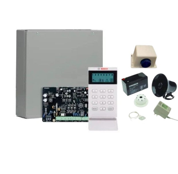 BOSCH Solution 2000, Alarm kit Includes ICP-SOL2-P panel, IUI-SOL-ICON LCD keypad, MW300 metal cabinet