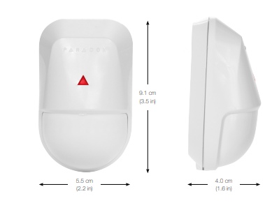 PARADOX NV5 / DG55 Dual Element PIR Detector IR Pet Immune and 3D lens with bracket