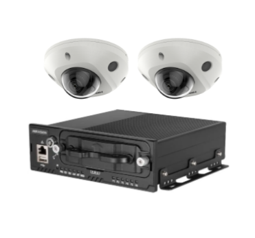 Hikvision 2x 4MP CCTV IP Camera kit for vehicles with 2TB HDD - DS-2CD2546G2-I, AE-MN5043(RJ45)