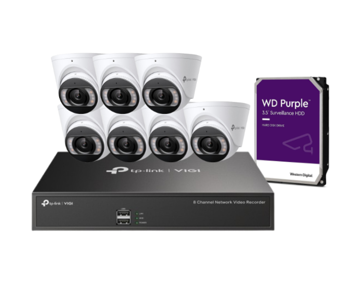 Tp-Link 5MP 8x CCTV Camera Kit with 8 Channel NVR and HDD,  VIGI C455, VIGI NVR1008H-8P