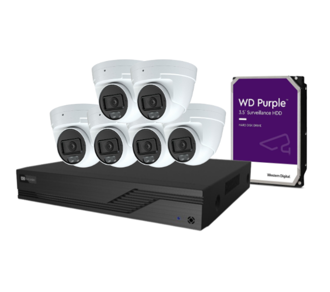 OFFER* Budget AINIA 8x 6MP CCTV Kit with 8 Channel NVR IPC-T360-LED-ANZ, GET 1 Camera For FREE