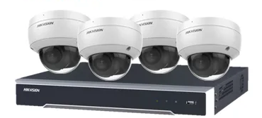 HIKVISION 4 Channel HD-IP 6MP 4x CCTV Camera Dome Kit DS-2CD2166G2-I-2.8 with 4TB HDD