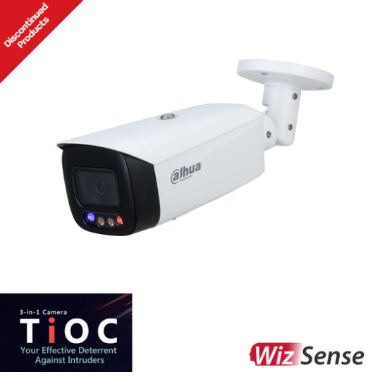 Dahua TiOC 8MP bullet IPC-HFW3849T1-AS-PV Smart Dual Illumination Active Deterrence Fixed-focal Bullet WizSense Network Camera