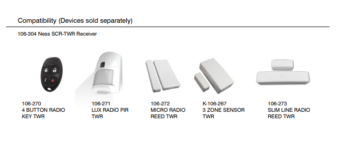 Ness X-TWR D8-D16 Two Way Radio Interface – Advanced Wireless Integration for Ness Security Panels | Part No. 106-462
