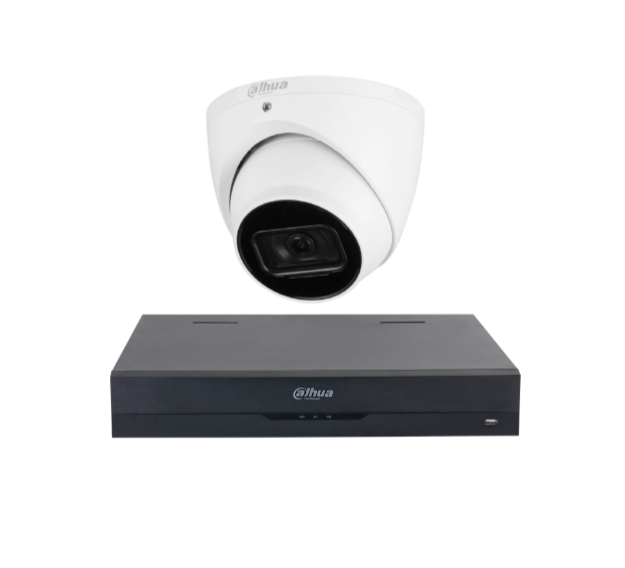 Dahua 6MP AI CCTV Kit up to 4x Full-Color Turret Cameras & 4-Channel PoE NVR – DH-IPC-HDW3666EMP-S-AUS / DH-IPC-HDW3649H-AS-PV-ANZ-S2