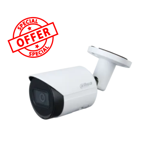 *SPECIAL OFFER Dahua DH-IPC-HFW2531S-S-S2 5MP Lite IR Bullet Network Camera with Starlight, Smart H.265+, and IP67 Weatherproof Rating