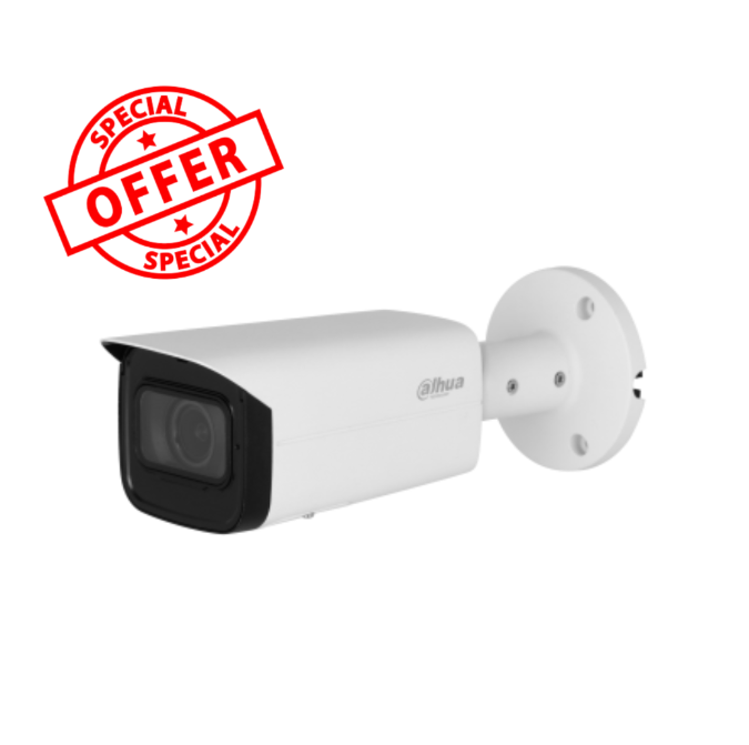 *SPECIAL OFFER Dahua DH-IPC-HFW3541T-ZAS 5MP IR AI Bullet Network Camera, Motorized Zoom, 60m IR, IP67, PoE