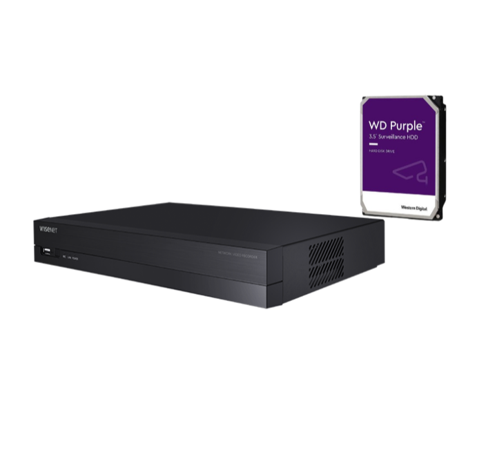 Hanwha Wisenet CT-QRN-430S Q Series NVR, 4CH 8MP with PoE switch, NDAA compliant by Samsung