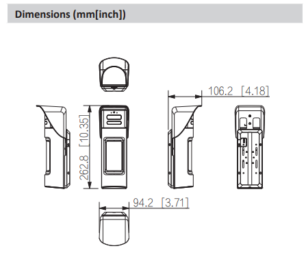 Dahua DHI-ARD2251E-W2(V) Wireless Outdoor PIR Camera – Triple-Tech Detector with Video Verification, Pet Immunity, IP66, 1200m RF Range
