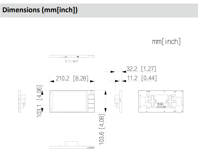 Dahua DHI‑SCP3024B‑CBZ 4‑Wire Hybrid Smart Control Panel Android — Smart Intercom & Security Hub