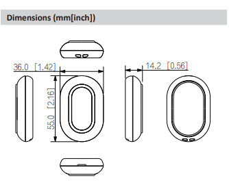 Dahua DHI‑ARD822‑W2 Wireless Panic Button AirShield – Dual-Button Emergency Alarm with Two-Way RF Communication