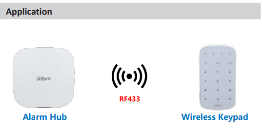 Dahua DHI‑ARK30T‑W2 Wireless Keypad – Secure Multi-User Arm/Disarm Control with Built-In Temperature Sensor, AirShield