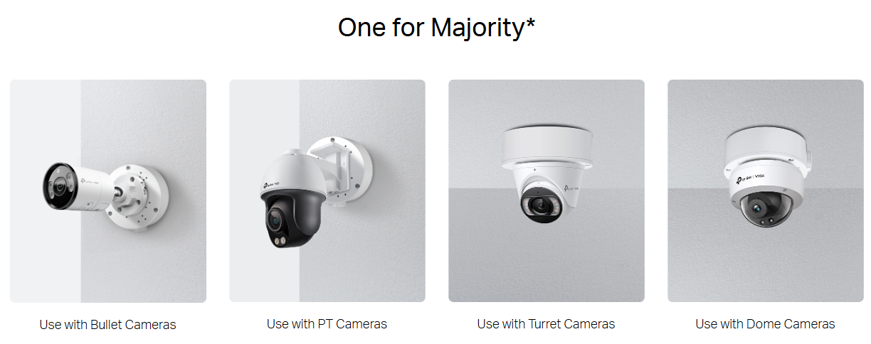 TP-Link VJB-305 VIGI Network Camera Junction Box – Waterproof Aluminum Housing for Neat Cable Management (VJB-305)