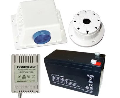 BOSCH Solution 2000 Alarm Kit with ICON LCD Keypad, MW300 Metal Cabinet & Siren Kit – ICP-SOL2-P Security System | Part No. K2000-ND-ICON - CCTV Importers