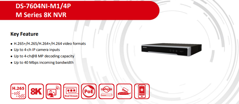 Hikvision Up to 4 Camera 6MP AcuSense LiveGuard CCTV Kit – DS-2CD2366G2H-IS2U/SL 2.8mm Turret Cameras + DS-7604NI-M1/4P 4 Channel PoE NVR, H.265+, IP67, HDMI/VGA, Optional HDD