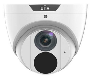 Uniview IPC3616SB-ADF28KM-I0 6MP LightHunter IR fixed eyeball network camera with infrared, microphone, PoE, and IP67 weatherproof.