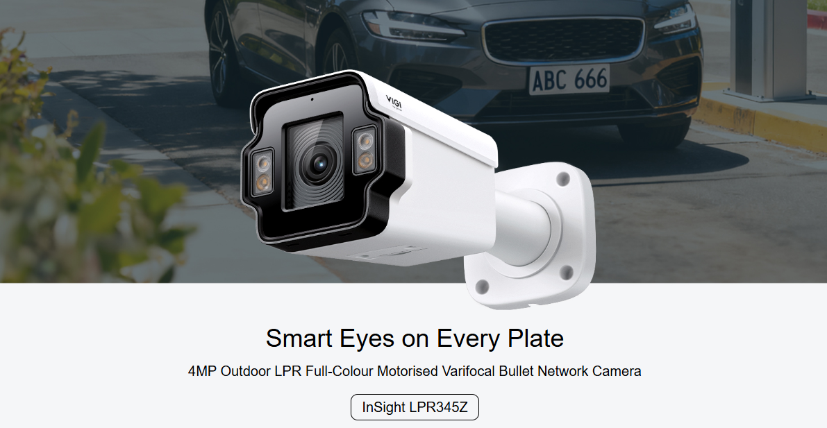 TP-Link VIGI InSight LPR345Z 4MP Outdoor License Plate Recognition (LPR/ ANPR ) Bullet IP Network Camera | 5X Motorised Optical Zoom | Full-Colour Night Vision | IP67 IK10 | PoE | Barrier Gate Control