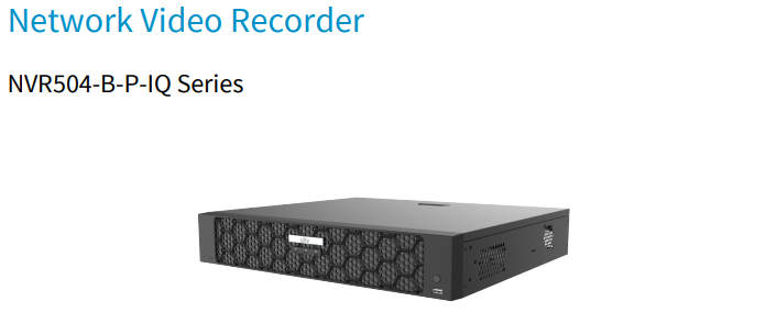 Uniview NVR504-32B-P16-IQ 32 Channel PoE Network Video Recorder 4K HDMI Ultra265 | 16MP Recording | 16-Port PoE | 4×SATA up to 16TB | No HDD