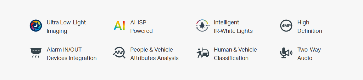 TP-Link VIGI InSight S445S 4MP ColourPro turret network camera with night vision, IP67, PoE, and two-way audio for surveillance.