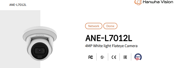 Wisenet Hanwha Vision 4MP Full-Colour CCTV Kit – 2x CT-ANE-L7012L Flateye Cameras, CT-ARN-410S 4-Channel PoE NVR & 2TB Surveillance HDD